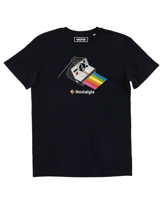 T-shirt unisex Nostalgia Polaroid in cotone biologico con grafica retrò