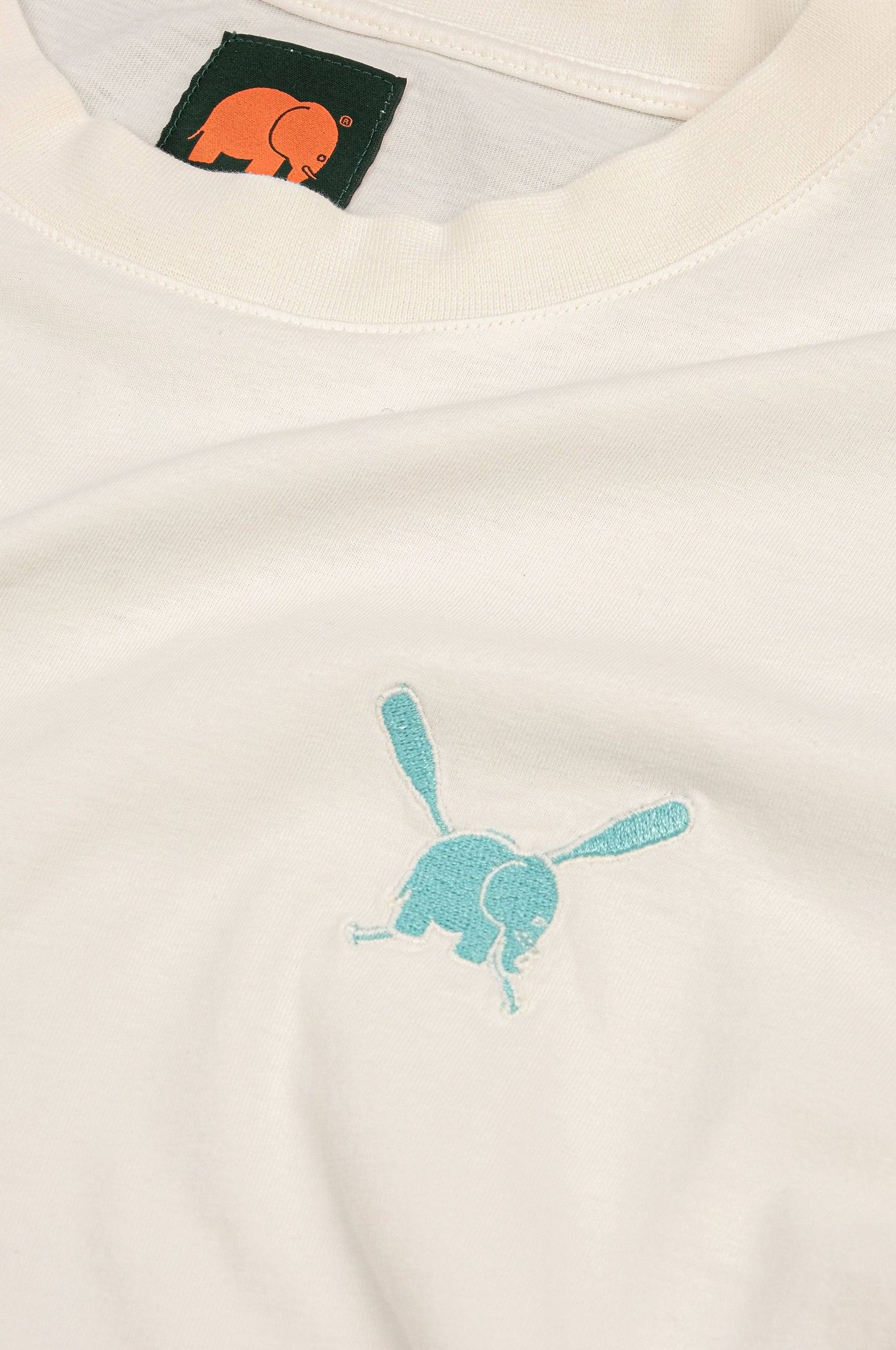 T-shirt donna pigmentata Tabarca in cotone organico bianco schiuma