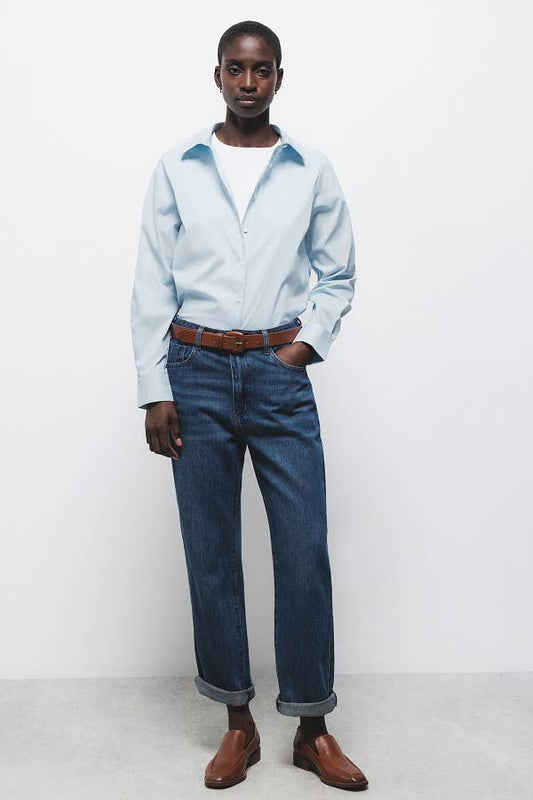 Camicia classica a maniche lunghe con bottoni