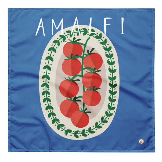 Sciarpa Amalfi con stampa pomodori