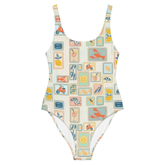 Costume intero da bagno Cartolina dall’Italia