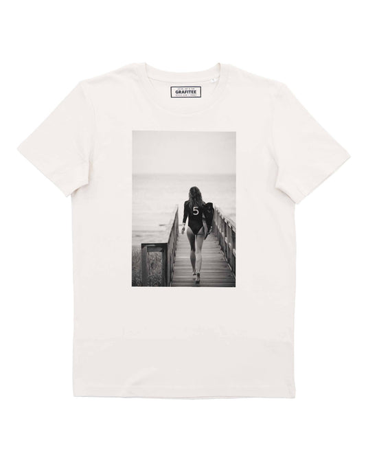 T-shirt unisex in cotone biologico con stampa surf