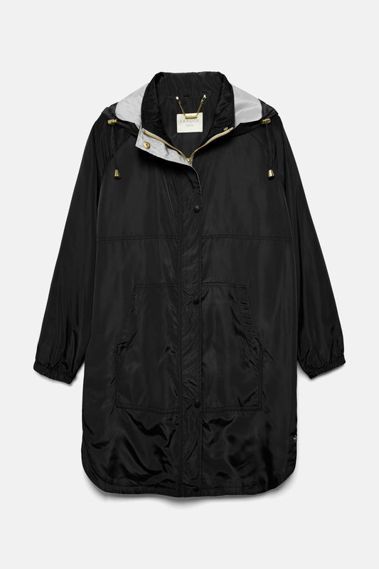 Parka lungo da donna con cappuccio e tasche