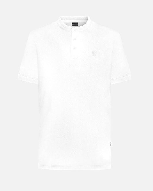 Polo bianca antimacchia in cotone stretch