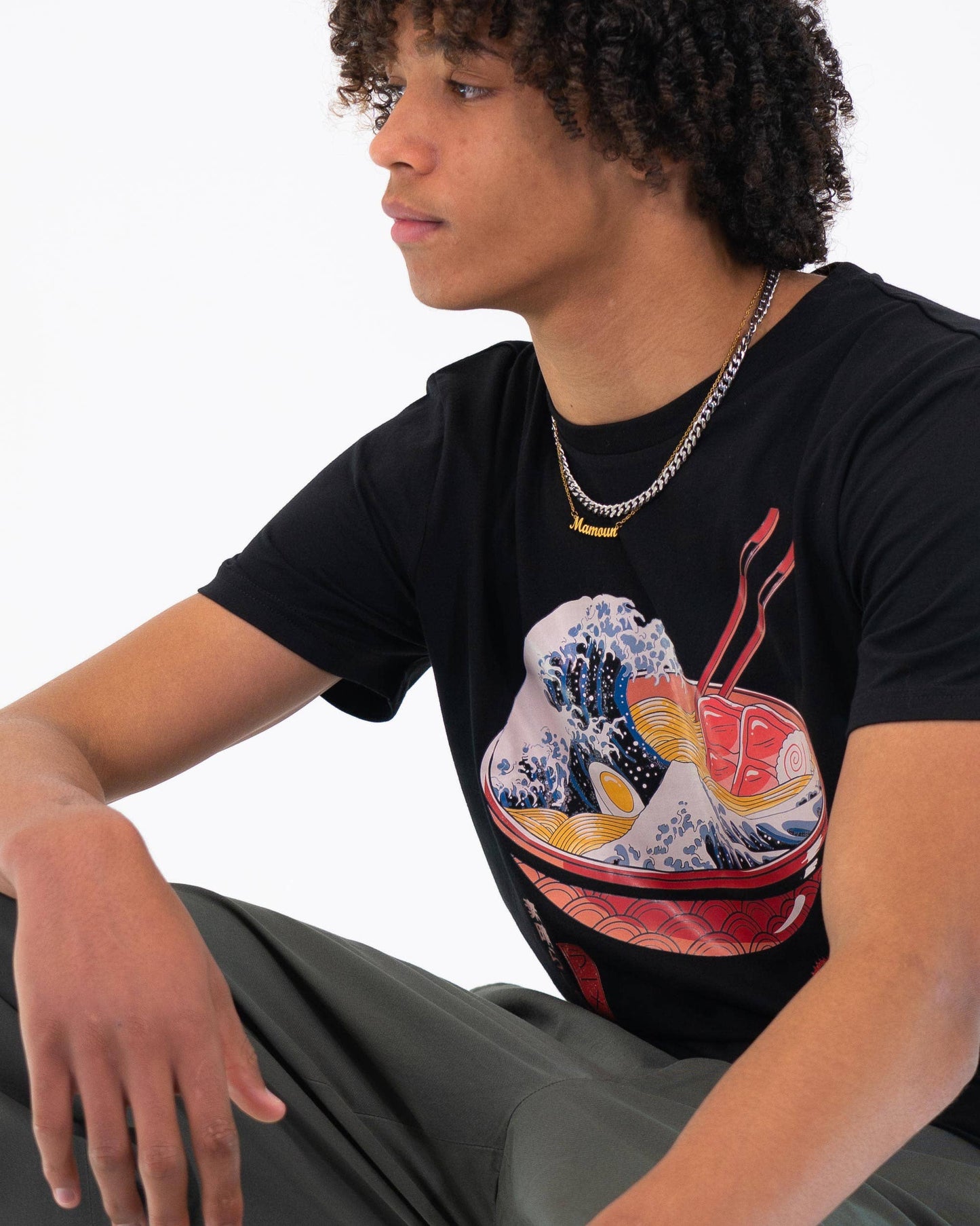 T-shirt Ramen Wave con grafica manga