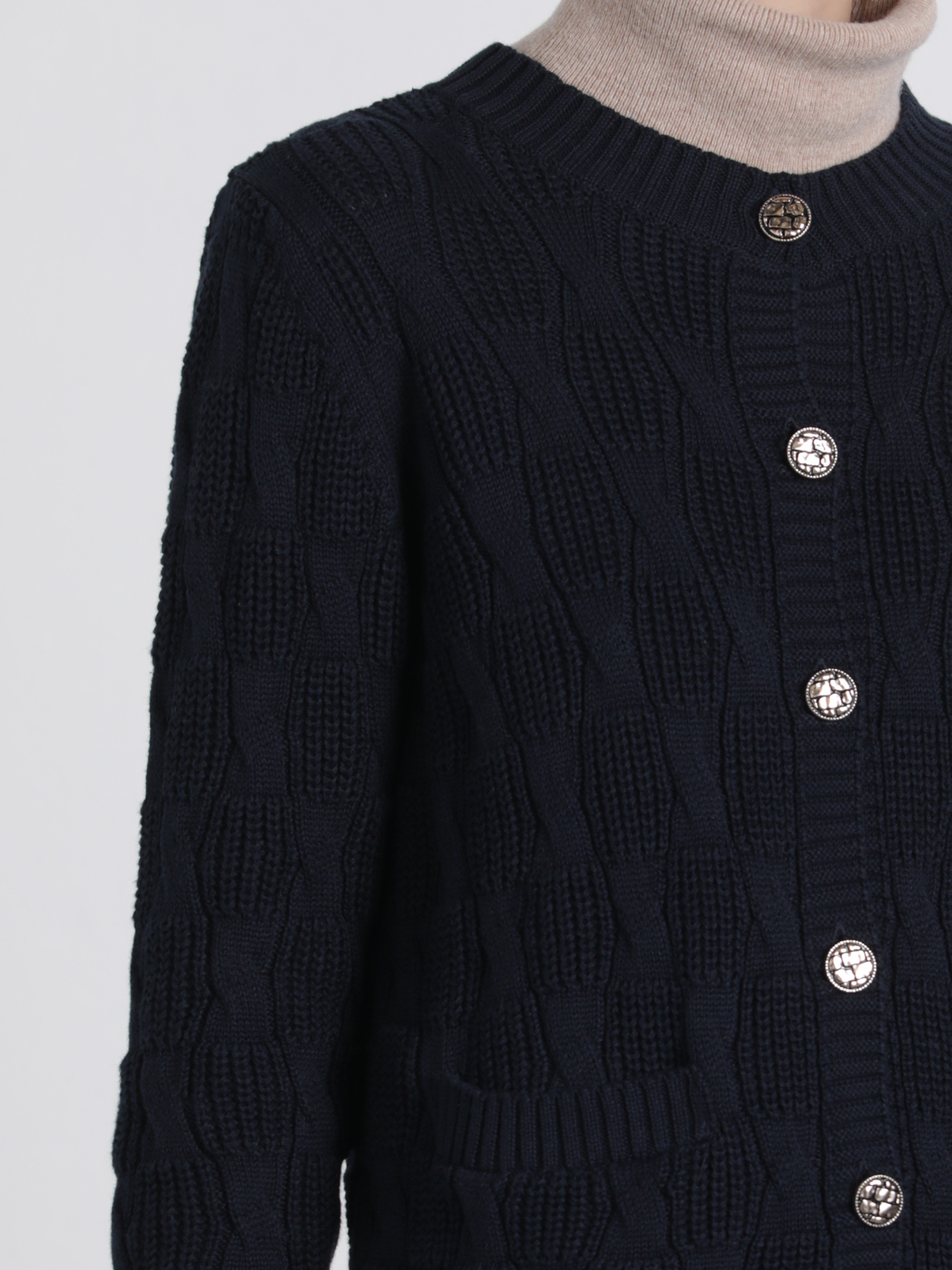Cardigan in maglia con tasche