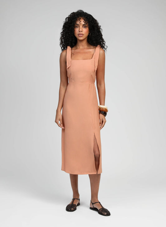 Vestito midi Manta terracotta