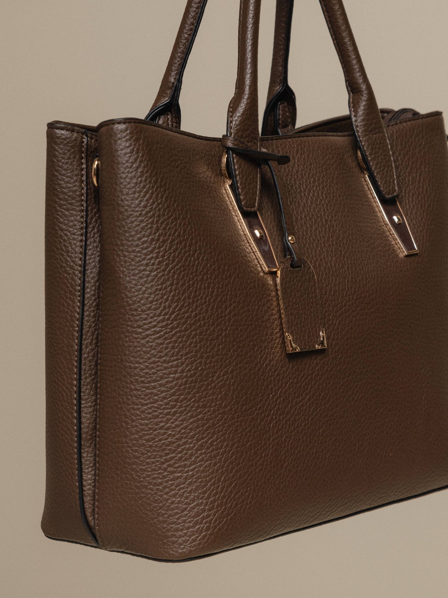 Borsa tote in ecopelle effetto martellato