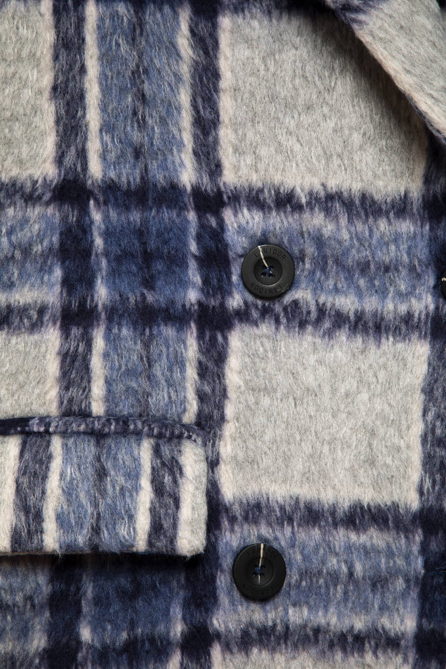 Cappotto doppiopetto a quadri