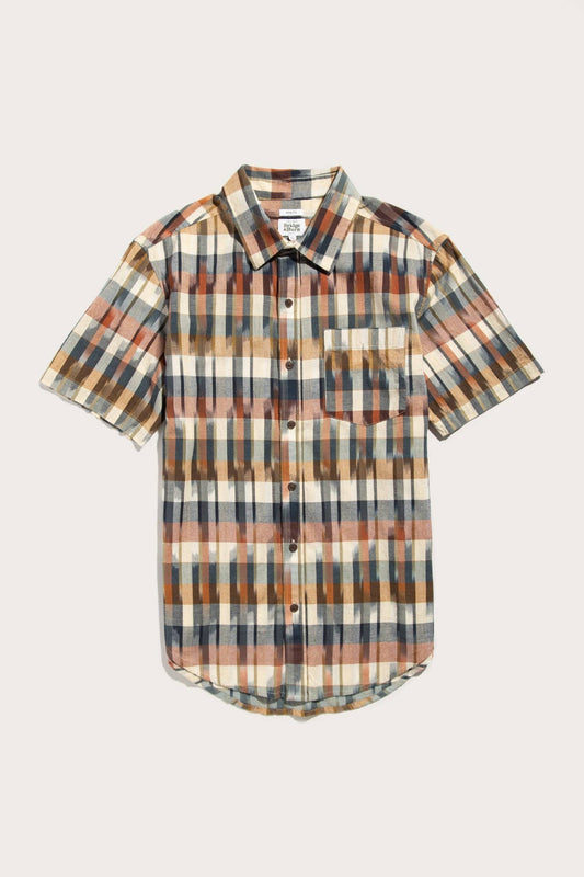 Camicia slim a quadri Aurora Space Dye Harbor