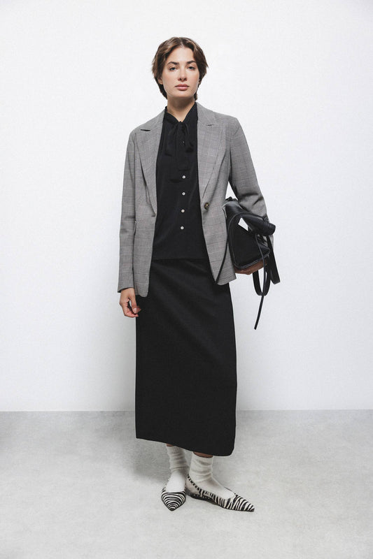 Blazer Principe di Galles Foderato