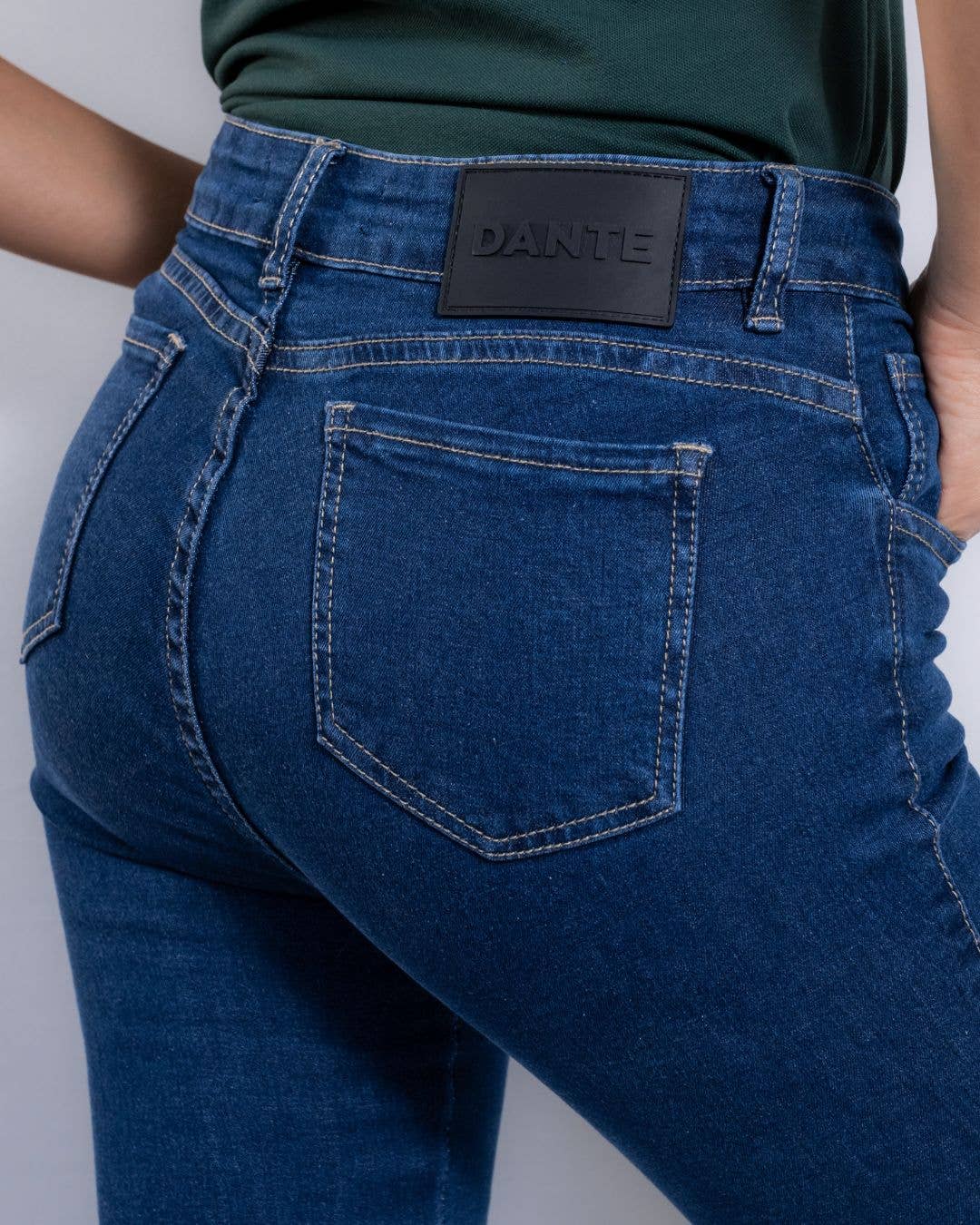 Jeans skinny elasticizzati blu marino da donna