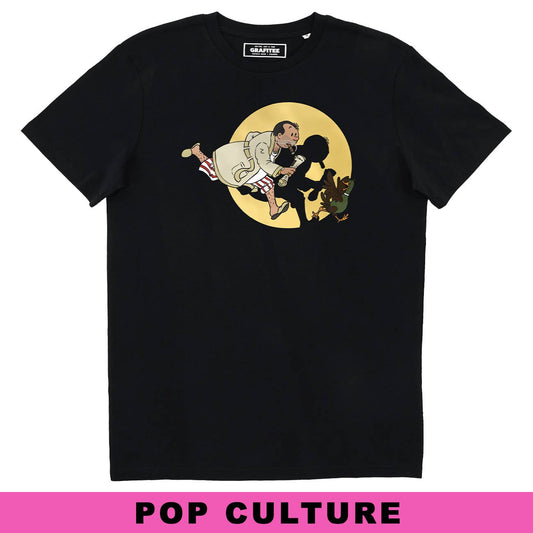 T-shirt nera pop culture Tony’s Adventures