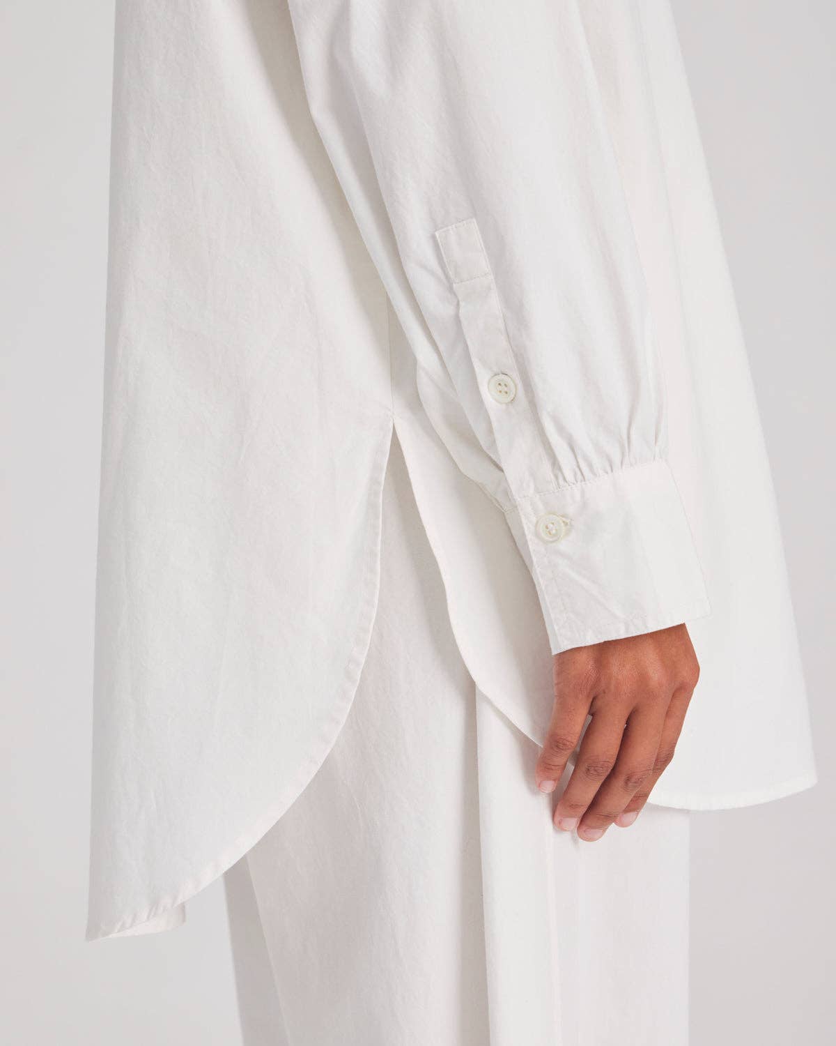 Camicia Astrid in popeline di cotone biologico