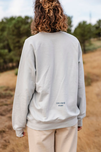 Felpa college premium in cotone organico