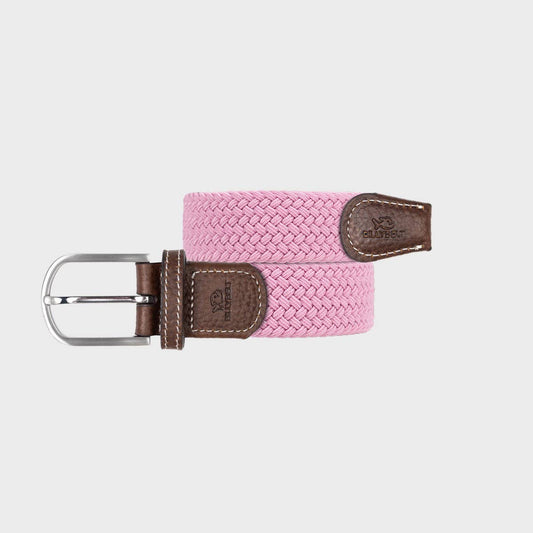 Cintura intrecciata elastica rosa nebbia