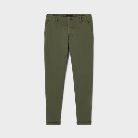 Pantaloni chino kaki in cotone BCI