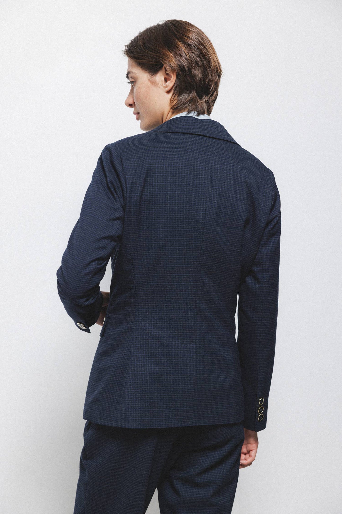 Blazer doppiopetto a quadri