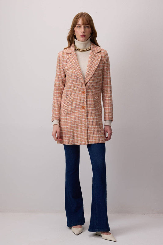 Blazer midi in tweed