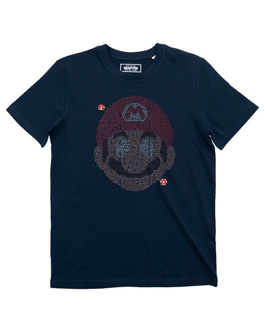 T-shirt Labirinto di Mario in Cotone Biologico
