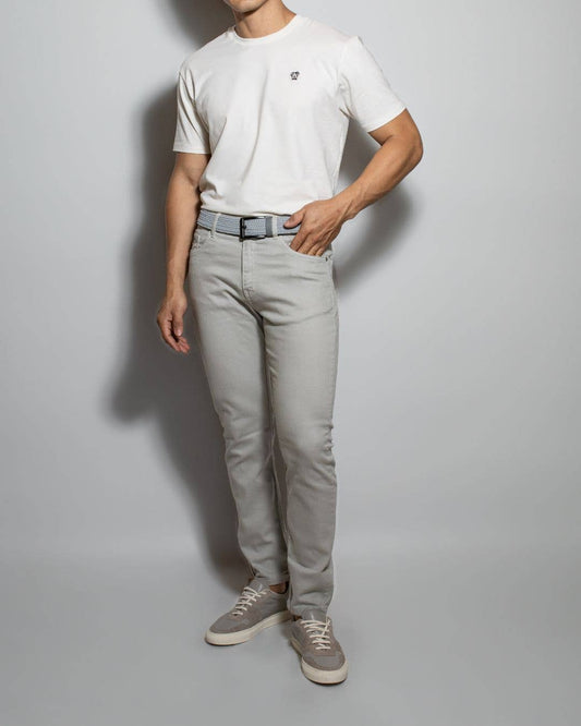 Pantaloni uomo Greiche in drill elasticizzato