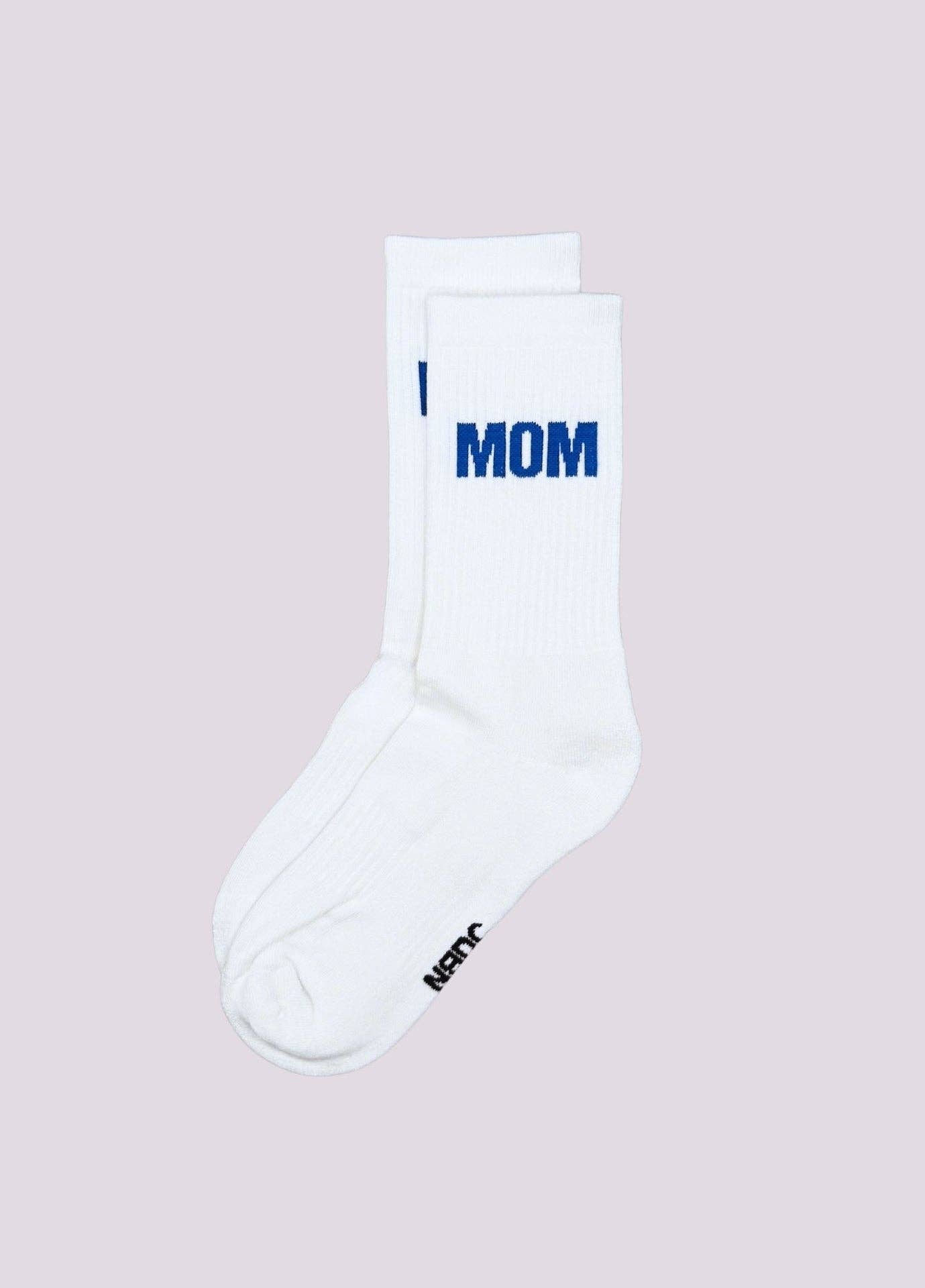 Calzini Mom blu in cotone biologico