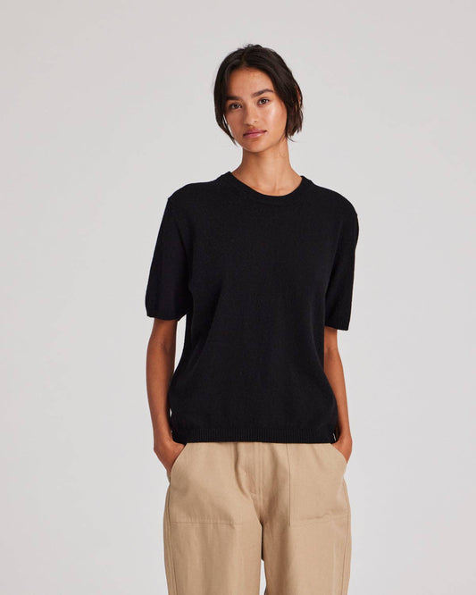 Maglietta in cashmere Ellia nera