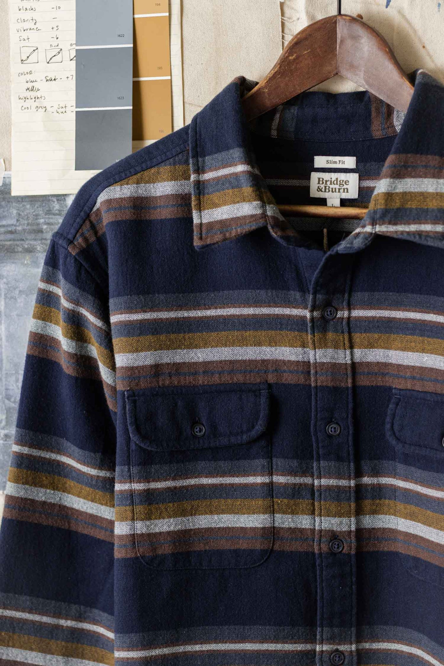 Camicia slim a righe costiere