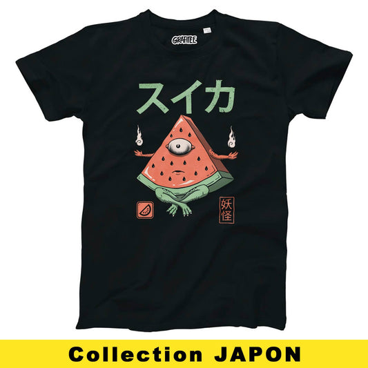 T-shirt Yokai Anguria – Maglia Illustrata in Arte Giapponese
