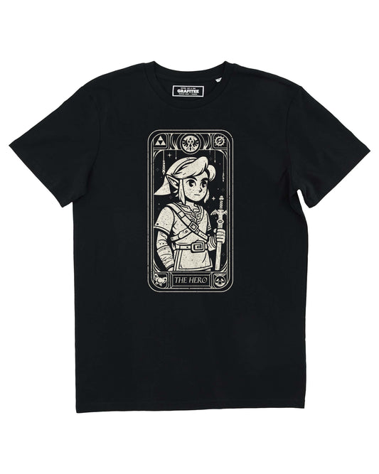 T-shirt nera The Hero in cotone biologico GOTS