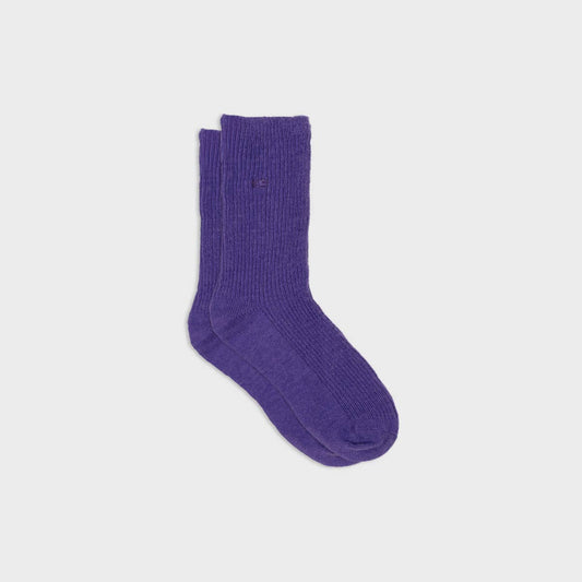 Calzini viola in lana d’angora