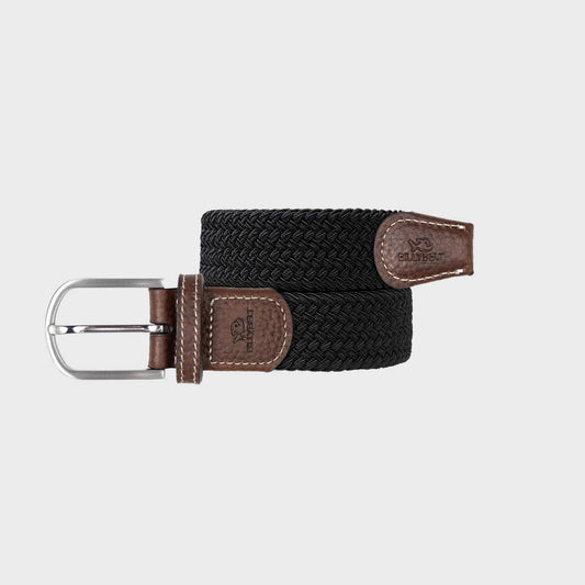 Cintura elastica intrecciata nera