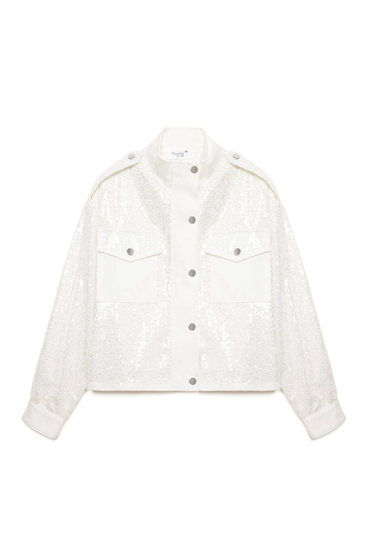 Giacca corta con paillettes