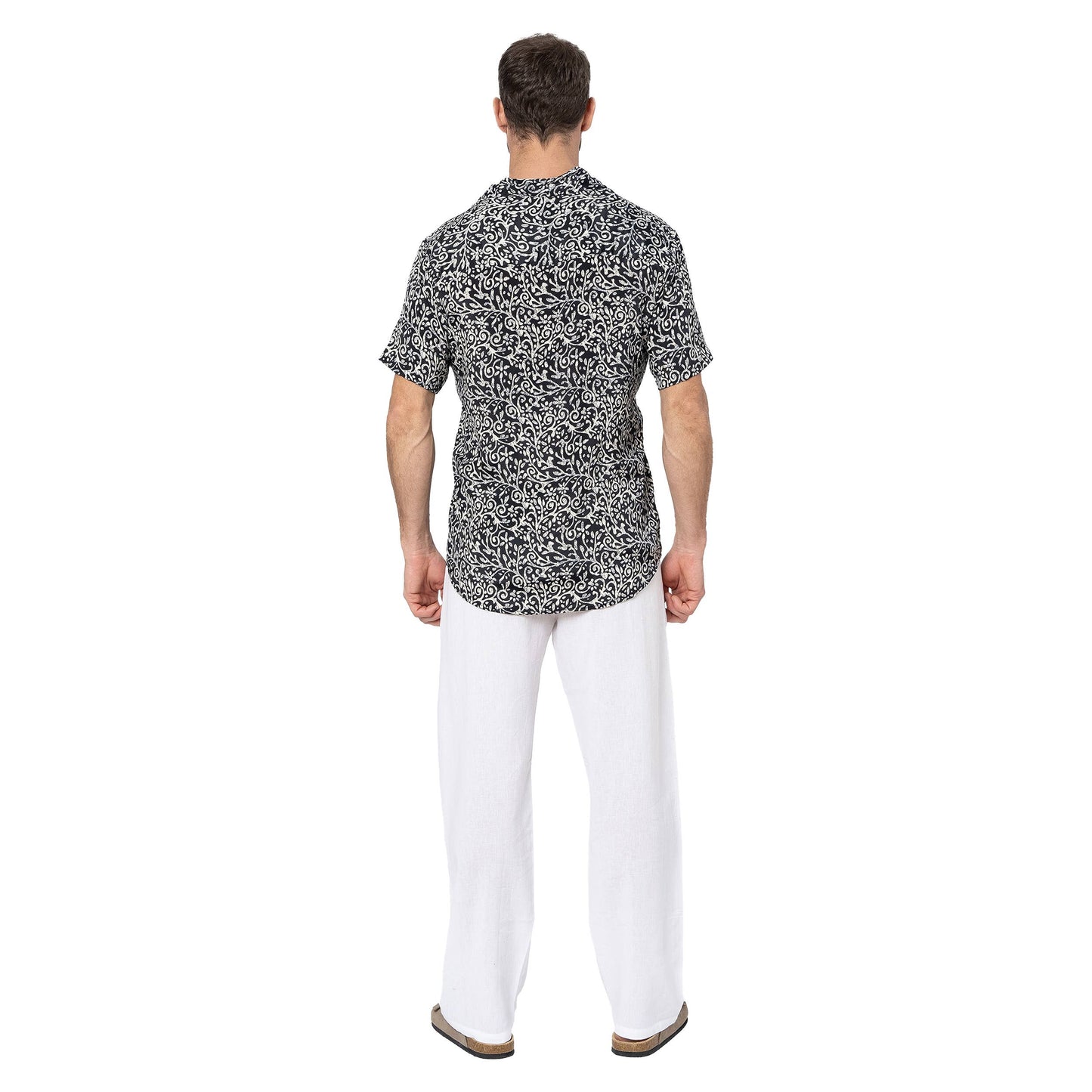 Camicia estiva a maniche corte con stampa