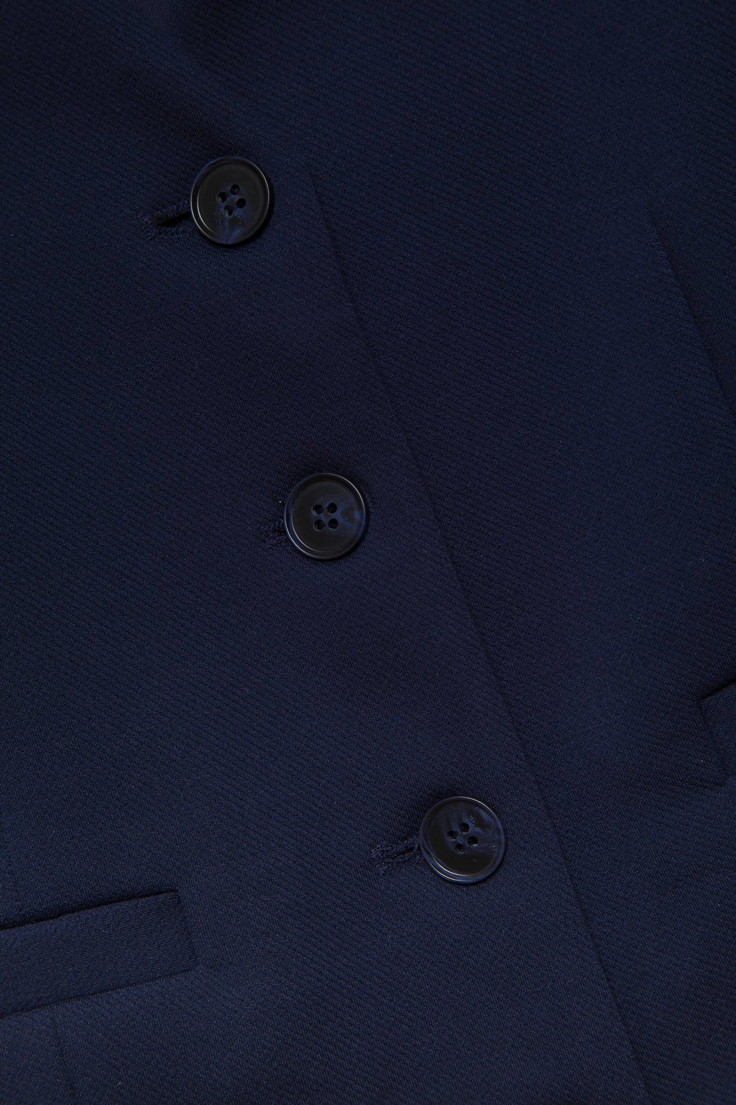 Gilet sartoriale blu navy con scollo a V
