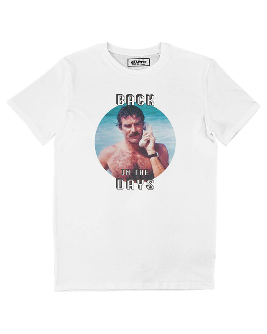 T-shirt in cotone biologico con stampa vintage "Back In The Days"