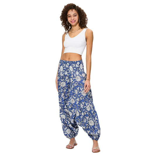Pantaloni harem sarouel estivi 3 in 1 in cotone
