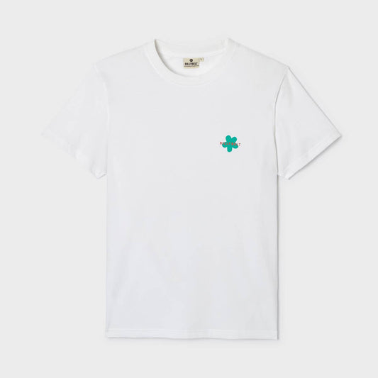 T-shirt in cotone biologico con stampa floreale