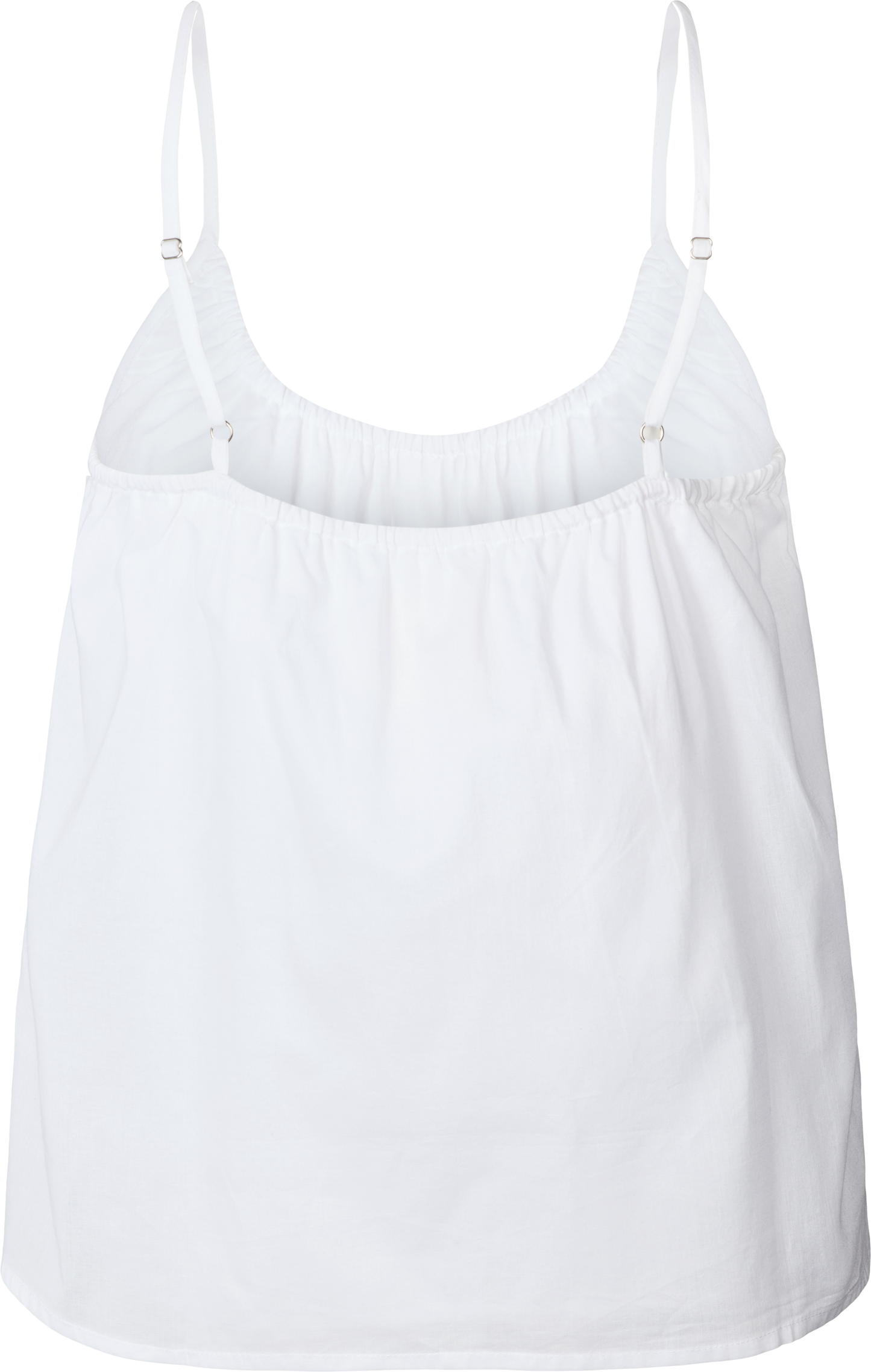 Top Annie in voile di cotone biologico bianco