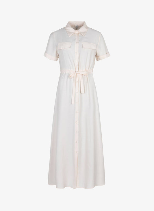 Abito lungo camicia ecru Malize