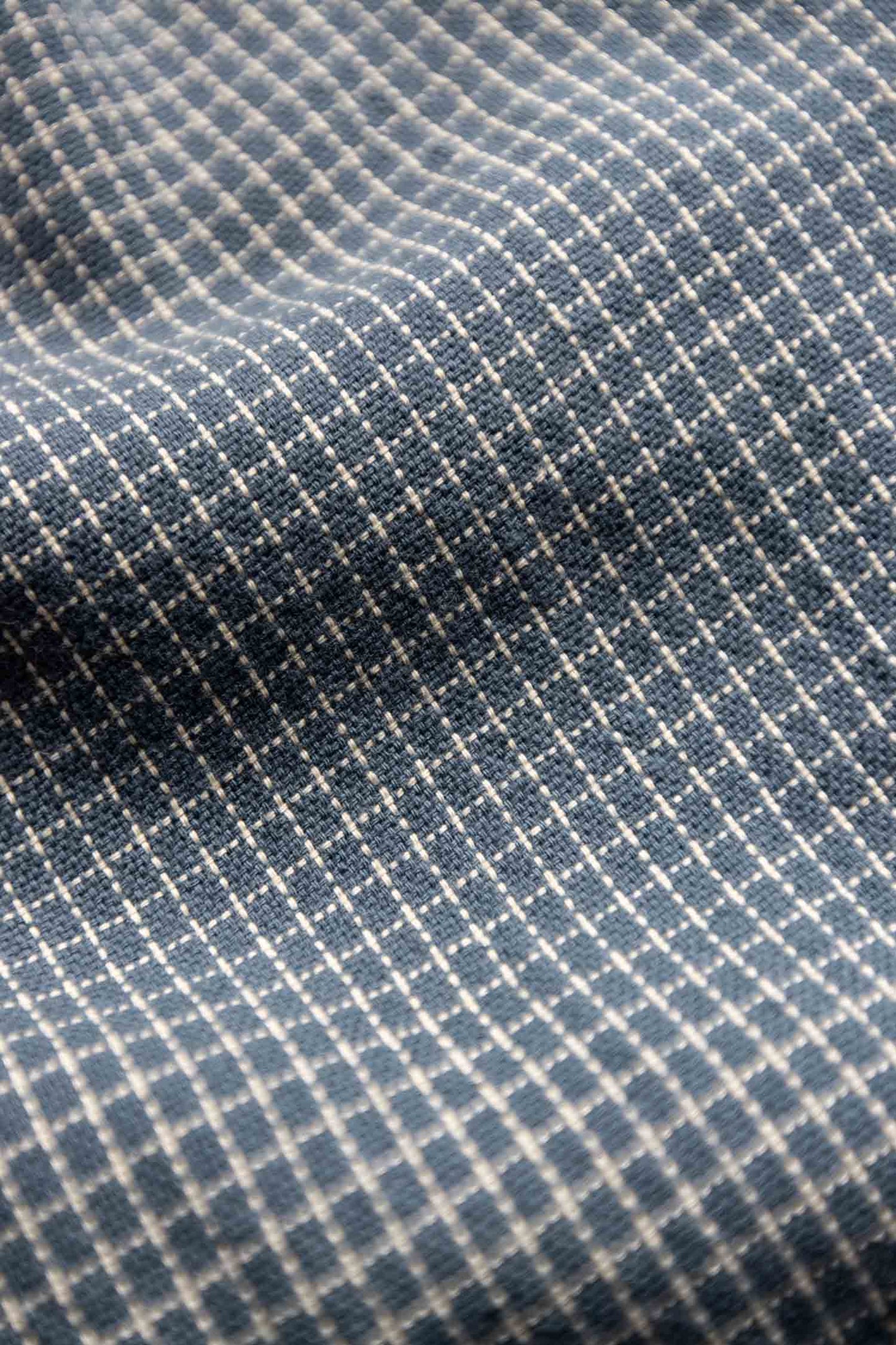 Camicia a maniche corte a quadri blu navy