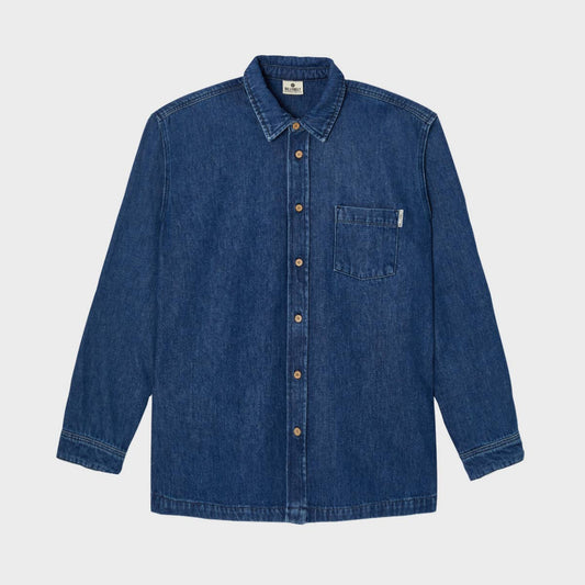 Overshirt in denim stone wash