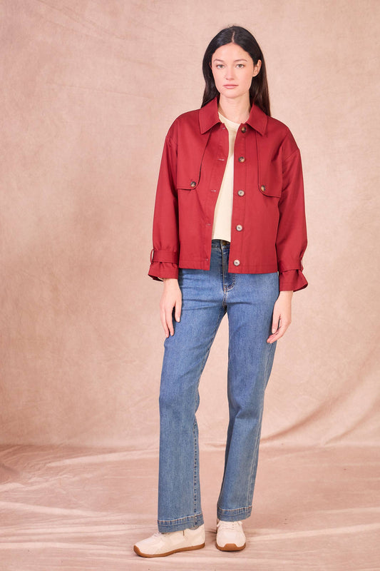 Giacca utility corta in cotone