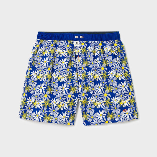 Boxer da uomo in cotone biologico con stampa floreale