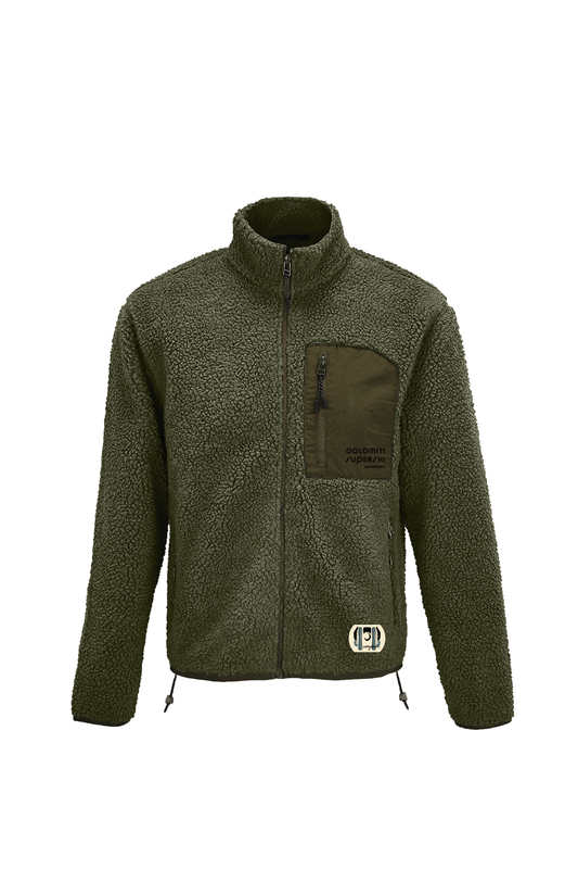 Giacca in pile khaki Superski