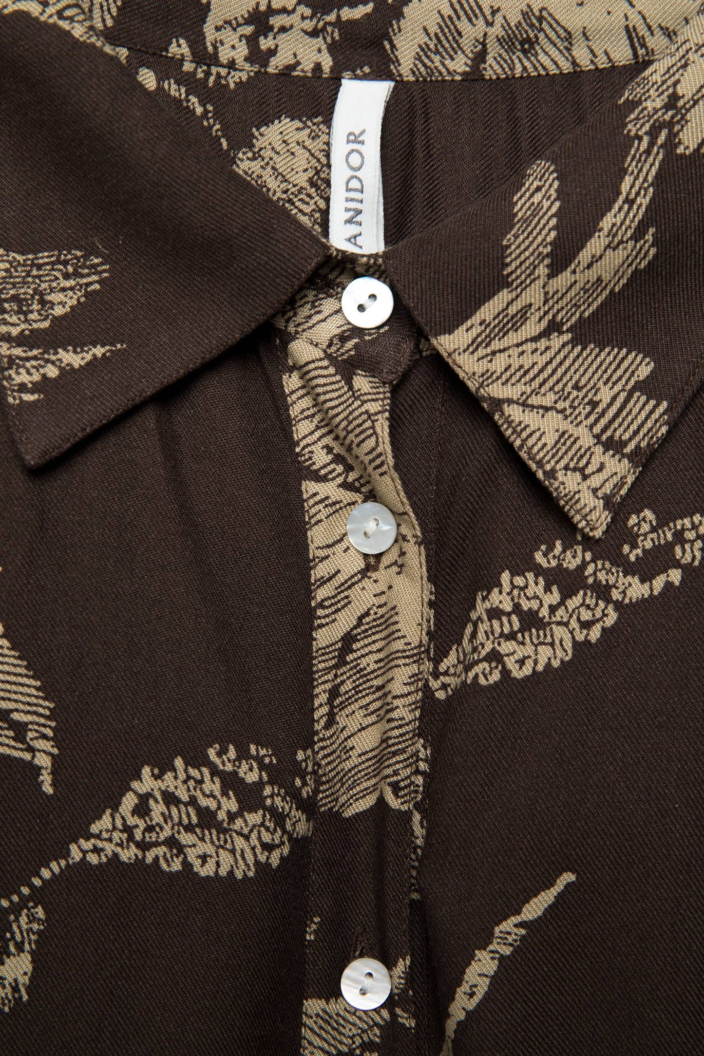 Abito camicia lungo floreale