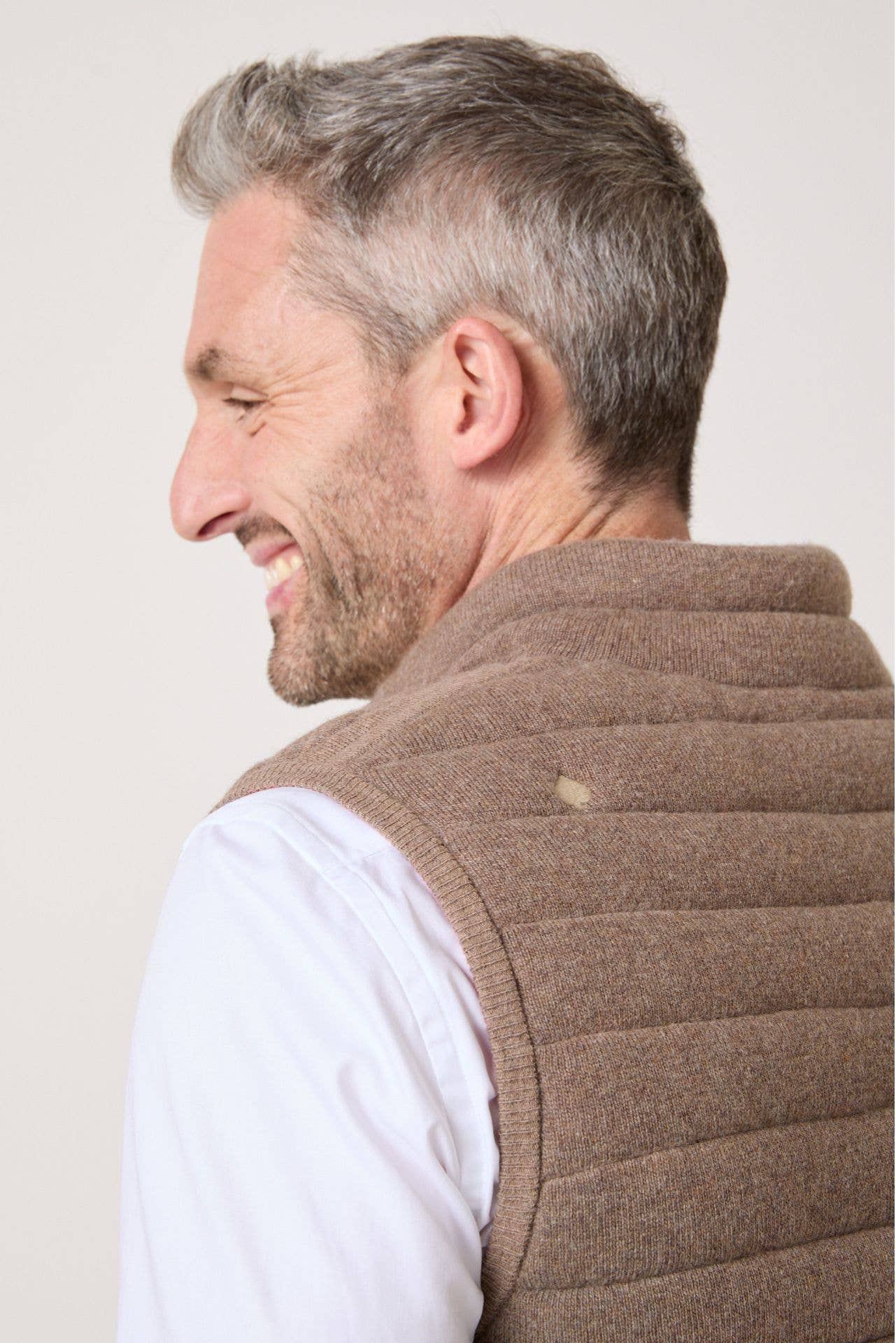 Gilet imbottito reversibile Brunch Argilla e Ruggine