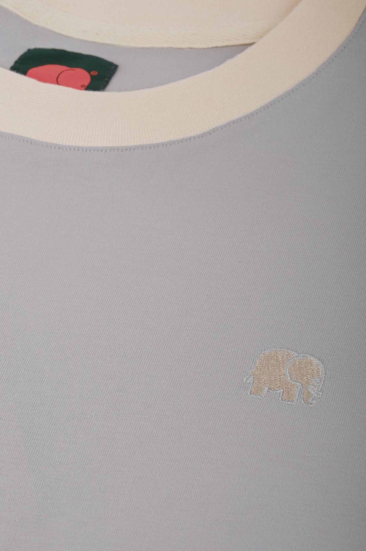 T-shirt donna color block Steel Haze in cotone biologico
