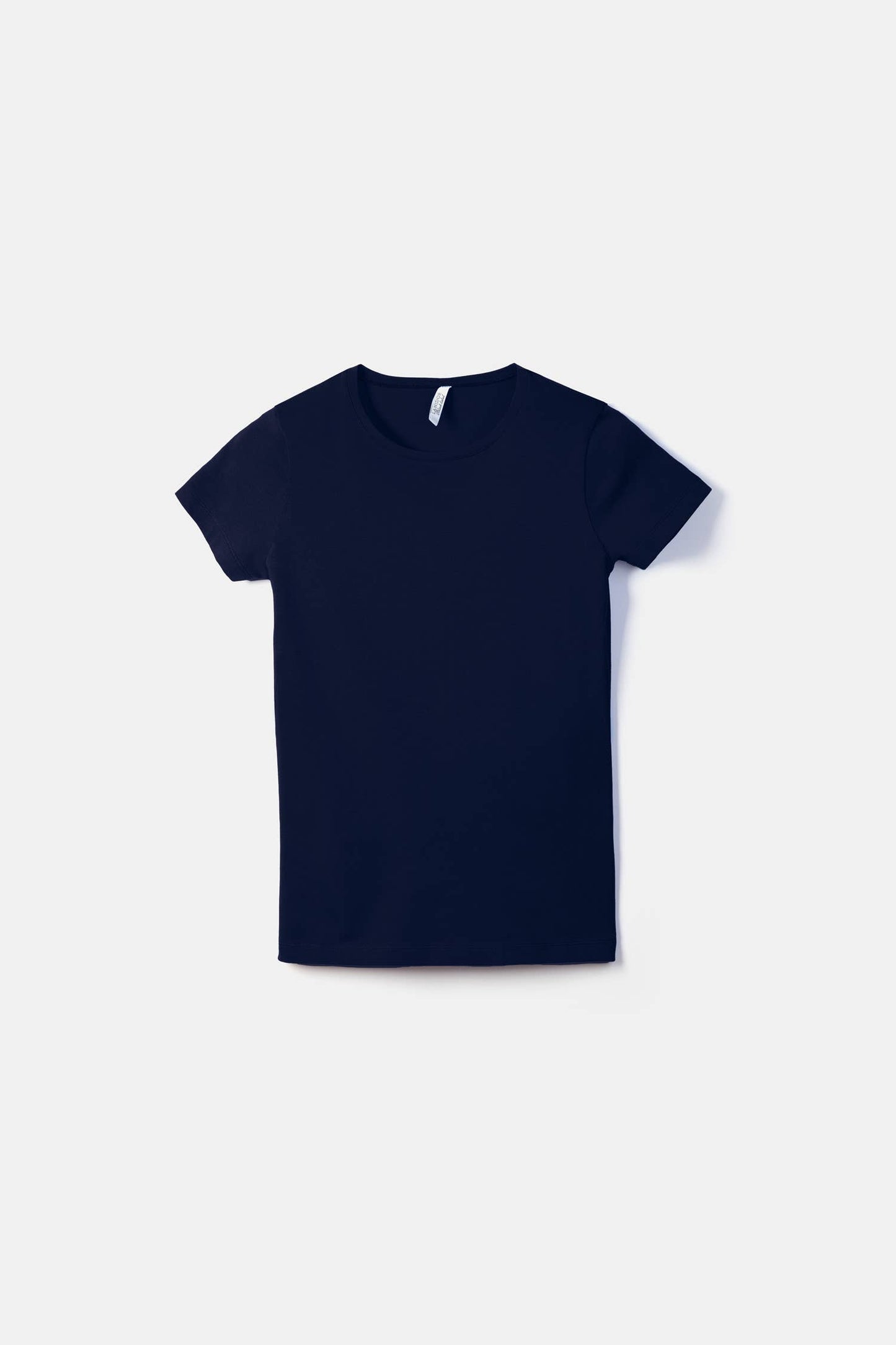 T-shirt basic in cotone con girocollo
