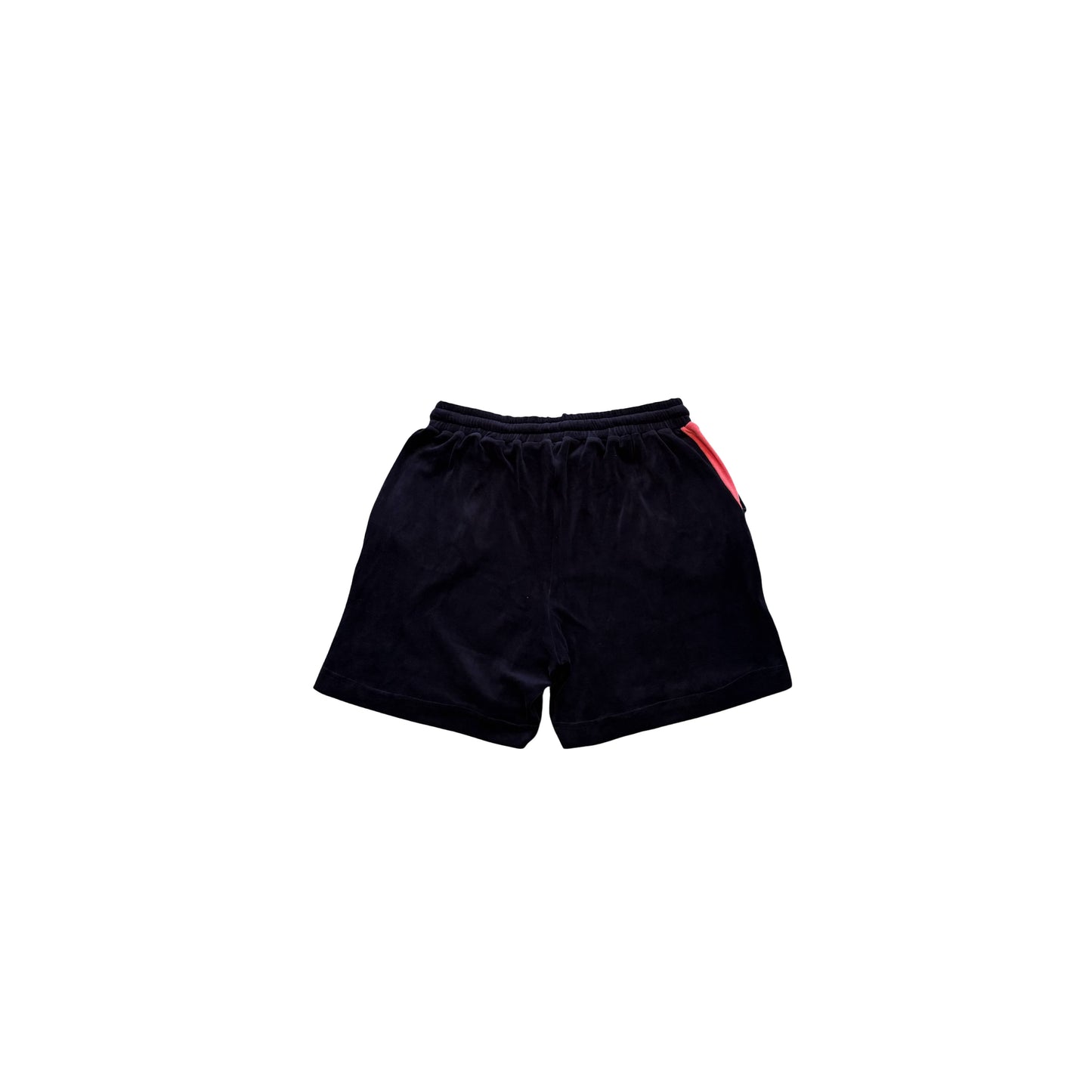 Short in spugna blu navy con logo ricamato
